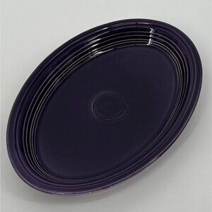 Fiestaware Homer Laughlin Plum 13.5" Oval Serving Platter USA Discontinued